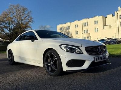 Used Mercedes C250 AMG line 204 HP (150 kW) 2016 White Coupe