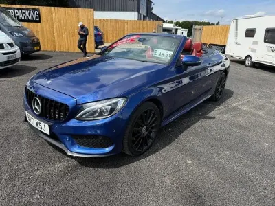 Used Mercedes C220 AMG Line Premium Plus 2017 Blue Cabriolet