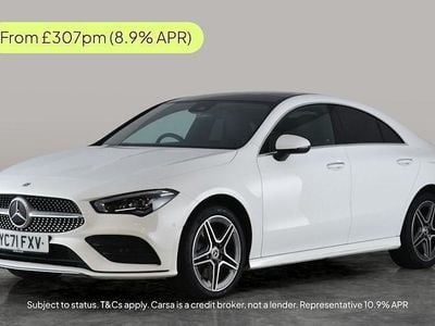 White Used 2021 Mercedes CLA250e AMG Line Premium Plus Sedan | £22,050 (Fair price)