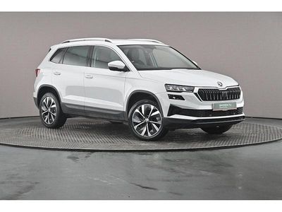 Used Skoda Karoq SE L 110 HP (80 kW) 2022 Moon white metallic SUV