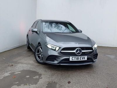 Used Mercedes A200 AMG line 163 HP (119 kW) 2018 Grey Hatchback