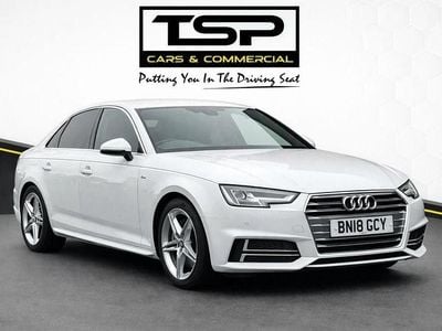 Used Audi A4 S-Line 252 HP (185 kW) 2018 White Sedan