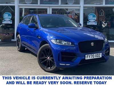 used Jaguar F-Pace 2.0 R Sport 5 Door 5 Seat Family SUV 4x4 AUTO with EURO6 Petrol Engine Low Mileage Stunning Colour a