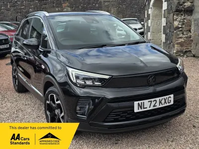 Used Vauxhall Crossland Ultimate 110 HP (80 kW) 2022 Black SUV