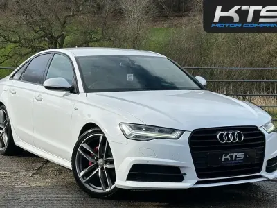 Used Audi A6 Black Edition 190 HP (139 kW) 2015 White Sedan