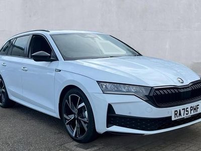 New Skoda Octavia SportLine 150 HP (110 kW) 2026 Moon white metallic Estate