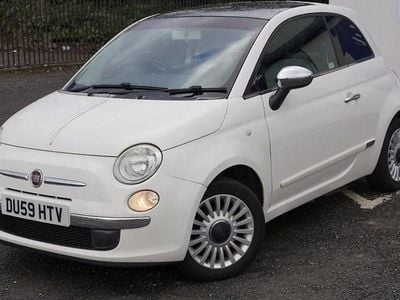 Used Fiat 500 Lounge 69 HP (50 kW) 2009 White Cabriolet