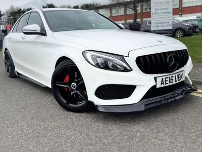 Used Mercedes C220 AMG line 170 HP (125 kW) 2016 White Sedan