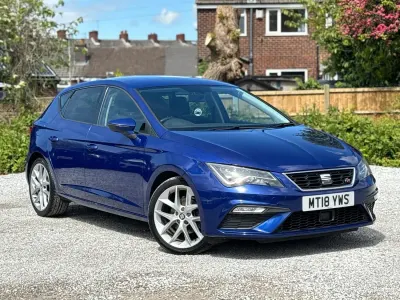 Used Seat Leon FR 125 HP (91 kW) 2018 Blue Hatchback