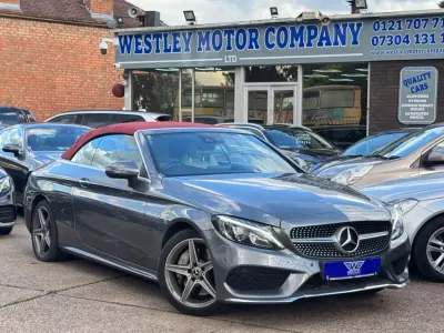 Used Mercedes C250 AMG Line Premium Plus 204 HP (150 kW) 2017 Grey Cabriolet