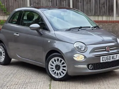 Used Fiat 500 Lounge 69 HP (50 kW) 2018 Grey Hatchback