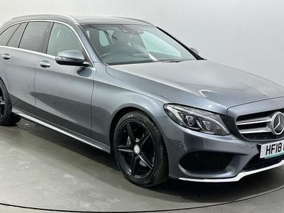 Begagnad Mercedes C220 AMG Line Premium Plus 170 HK (125 kW) 2018 Grå Kombi