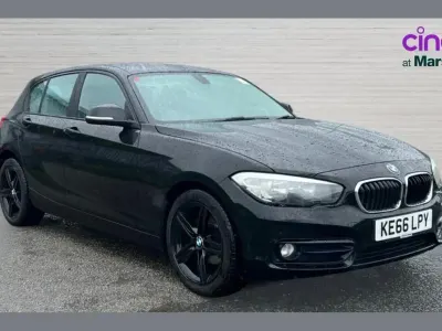 Used BMW 118 Sport Line 134 HP (98 kW) 2017 Black Hatchback