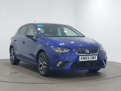 Used Seat Ibiza XCELLENCE Lux 115 HP (84 kW) 2019 Blue Hatchback
