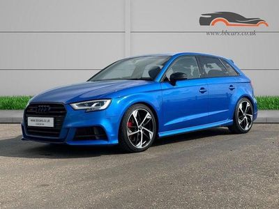 Begagnad Audi S3 Sportback Black Edition 2019 Blå Halvkombi