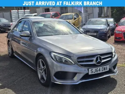 Used Mercedes C220 AMG line 170 HP (125 kW) 2014 Silver Sedan