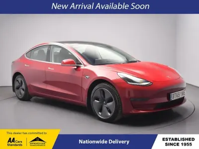 Used Tesla Model 3 Long Range AWD 366 kW (498 HP) 2019 Red Sedan
