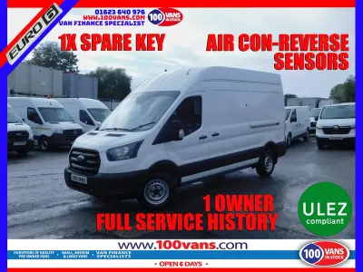 Used Ford Transit 130 HP (95 kW) 2022 White Van
