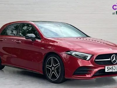 Used Mercedes A200 AMG Line Premium Plus 163 HP (119 kW) 2021 Red Hatchback