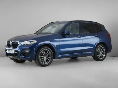Used BMW X3 M Sport 292 HP (214 kW) 2021 Blue SUV