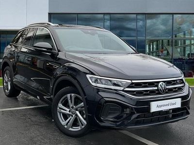 Deep black pearl Used 2025 VW T-Roc R-line SUV | £27,619 (Fair price)