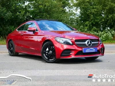 Used Mercedes C300 AMG Line Premium Plus 258 HP (189 kW) 2019 Red Coupe