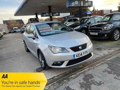 Begagnad Seat Ibiza I-Tech 105 HK (77 kW) 2014 Silver Halvkombi