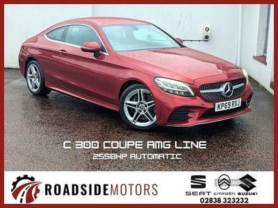 Used Mercedes C300 AMG line 2019 Red Coupe
