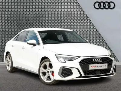 Used Audi A3 S-Line 108 HP (79 kW) 2022 White Sedan