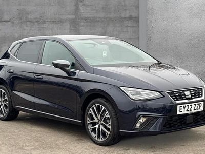 Used Seat Ibiza XCELLENCE Lux 110 HP (80 kW) 2022 Metallic  asphalt blue Hatchback