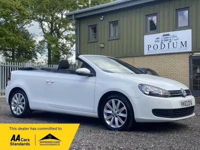 Begagnad VW Golf Cabriolet SE 2013 Vit Cab