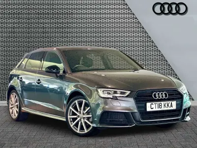 Used Audi A3 Black Edition 150 HP (110 kW) 2018 Grey Sedan