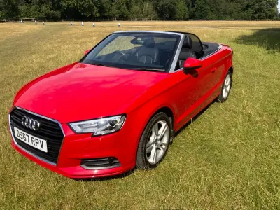 Used Audi A3 Cabriolet 150 HP (110 kW) 2018 Red Cabriolet