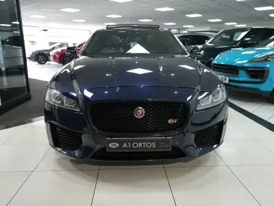 Used Jaguar XF S 300 HP (220 kW) 2016 Blue Sedan