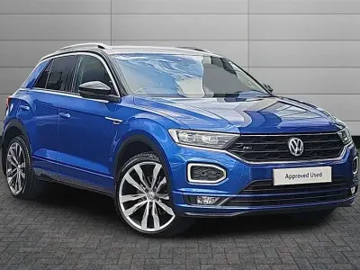 Used VW T-Roc R-line 150 HP (110 kW) 2018 Blue SUV
