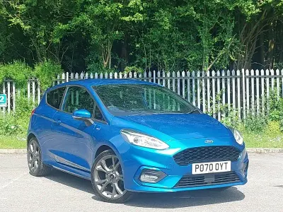 Usado Ford Fiesta ST-Line X 125 HP (91 kW) 2020 Azul Citadino