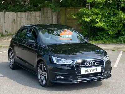 Used Audi A1 S-Line 116 HP (85 kW) 2018 Black Hatchback