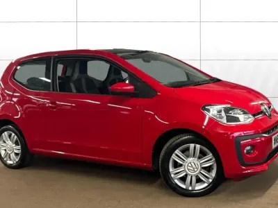 Used VW up! high up! 75 HP (55 kW) 2018 Red Hatchback