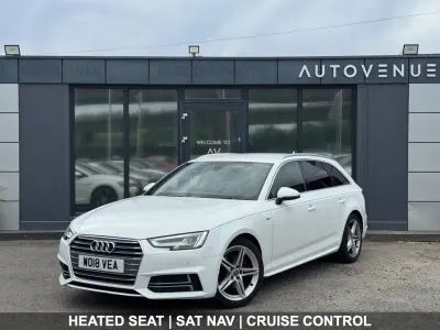 Used Audi A4 S-Line 150 HP (110 kW) 2018 White Estate