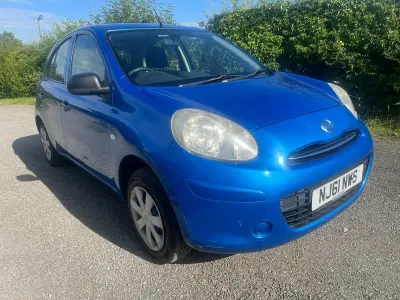 Used Nissan Micra Visia 98 HP (72 kW) 2011 Blue Hatchback