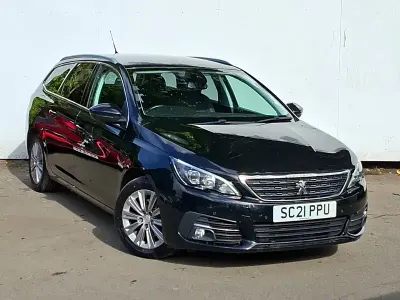 Used Peugeot 308 Allure 131 HP (96 kW) 2021 Black Estate