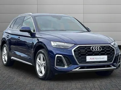 Used Audi Q5 S-Line 204 HP (150 kW) 2023 Blue SUV