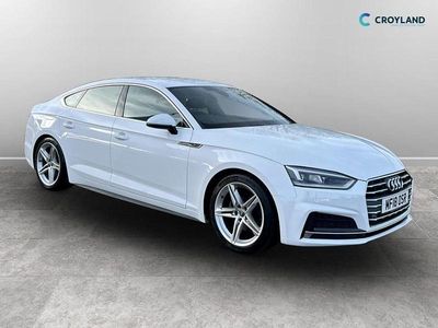 Used Audi A5 S-Line 2018 White Hatchback