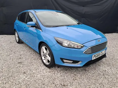 Used Ford Focus Titanium 2017 Blue Hatchback
