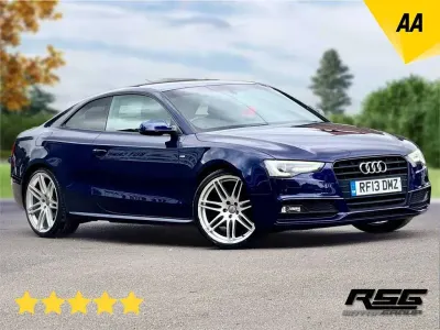 Used Audi A5 Black Edition 170 HP (125 kW) 2013 Blue Coupe