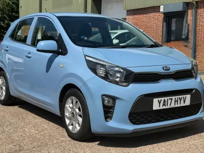 Used Kia Picanto 83 HP (61 kW) 2017 Blue Hatchback