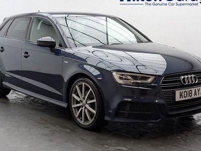 Blue Used 2018 Audi A3 Sportback Black Edition Hatchback | £12,550 (Fair price)