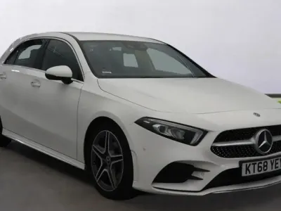 Used Mercedes A200 AMG Line Premium 163 HP (119 kW) 2019 White Hatchback