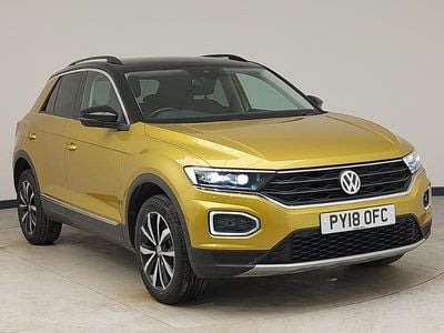 Used VW T-Roc Design 115 HP (84 kW) 2018 Yellow SUV