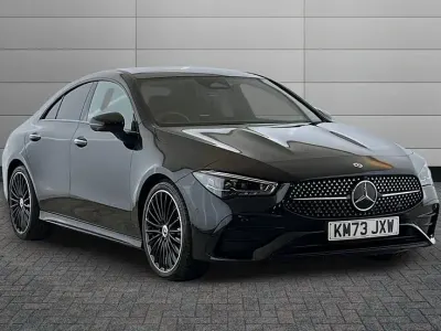 Used Mercedes CLA200 AMG Line Premium Plus 175 HP (128 kW) 2023 Black Coupe